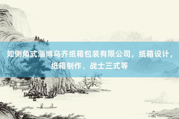 如侧角式淄博乌齐纸箱包装有限公司，纸箱设计，纸箱制作、战士三式等